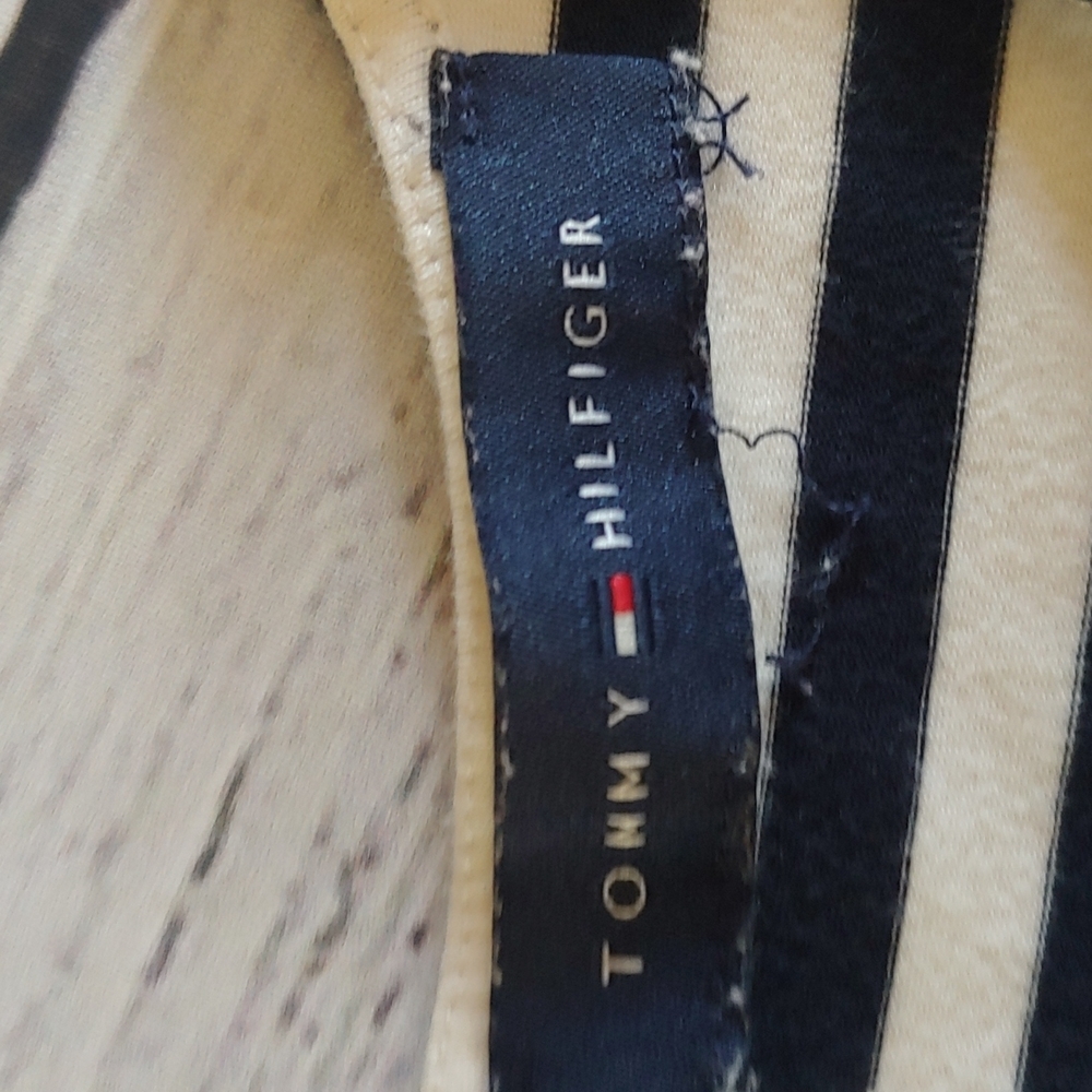 Tommy Hilfiger Striped Knit Dress w/ Eyelet Sleeve Detail - Picture 6 of 10